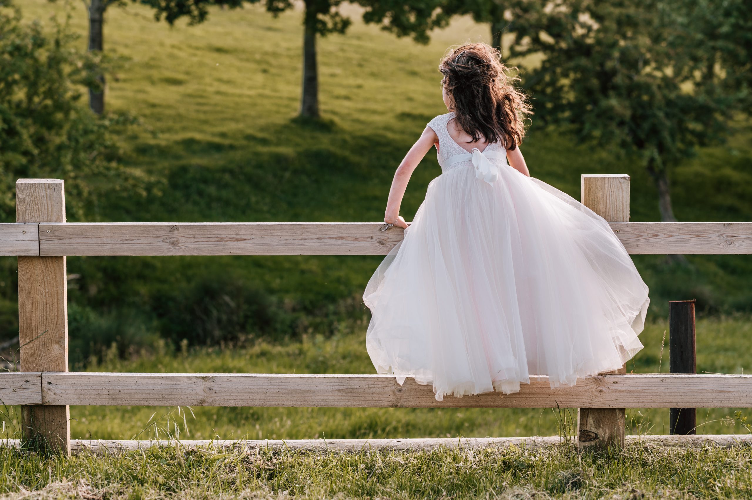 flower girl at Deer Park Hall wedding