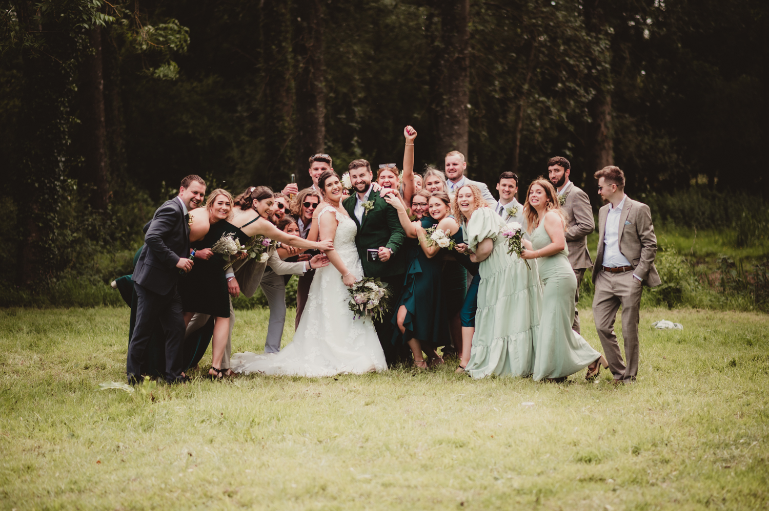 Wedding photography at waters edge, cirencester