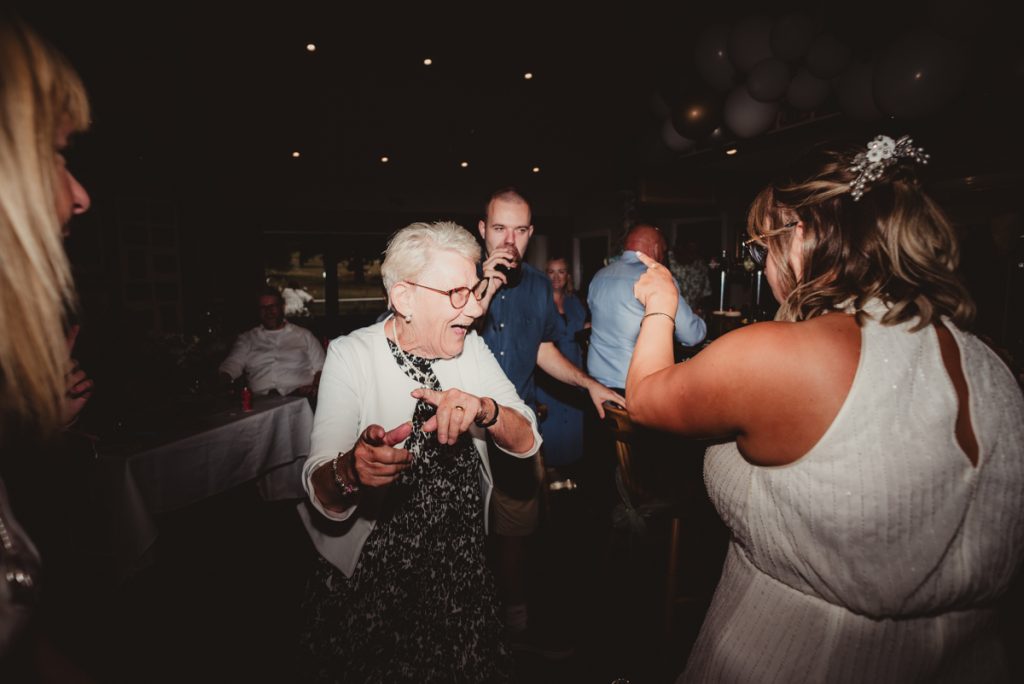 Wedding Dance floor at Dumbleton Cricket club